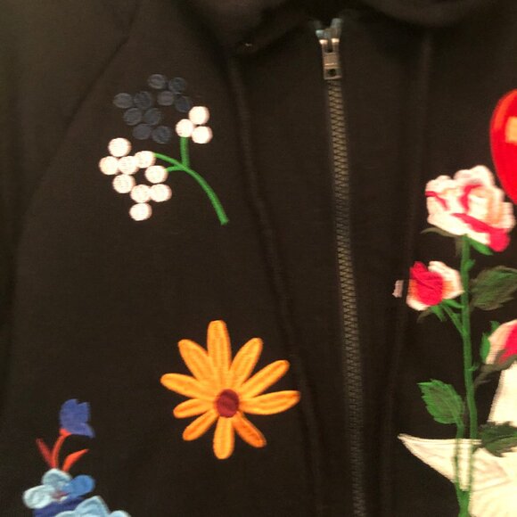Cynthia Rowley embroidered zip-up hoodie sz XL - Picture 8 of 15